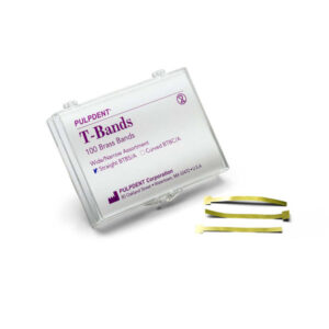 Pulpdent Matrix T Bands Straight Assorted Brass