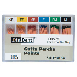Diadent Gutta Percha (Non-Marked) Accessory Sizes